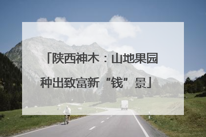 陕西神木：山地果园种出致富新“钱”景