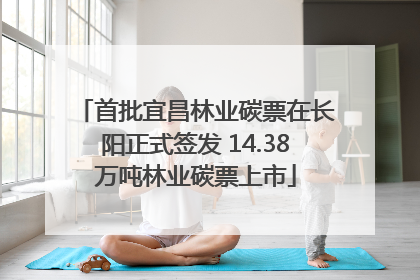 首批宜昌林业碳票在长阳正式签发 14.38万吨林业碳票上市