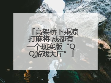高架桥下乘凉打麻将 成都有一个现实版“QQ游戏大厅”