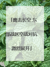 鹰击长空 东部战区空战对抗激烈展开