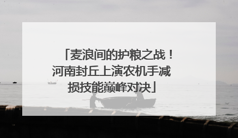 麦浪间的护粮之战！河南封丘上演农机手减损技能巅峰对决