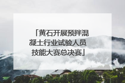 黄石开展预拌混凝土行业试验人员技能大赛总决赛