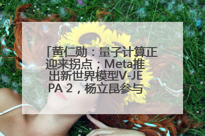 黄仁勋：量子计算正迎来拐点；Meta推出新世界模型V-JEPA 2，杨立昆参与开发丨全球科技早参