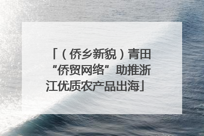 （侨乡新貌）青田“侨贸网络”助推浙江优质农产品出海