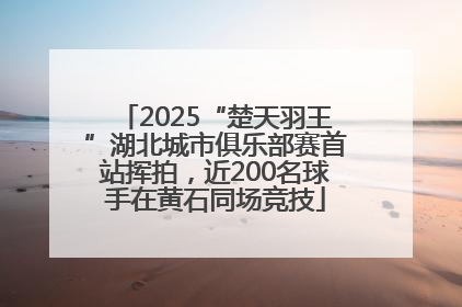 2025“楚天羽王”湖北城市俱乐部赛首站挥拍，近200名球手在黄石同场竞技
