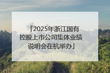 2025年浙江国有控股上市公司集体业绩说明会在杭举办