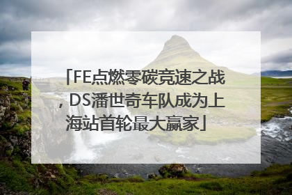 FE点燃零碳竞速之战，DS潘世奇车队成为上海站首轮最大赢家